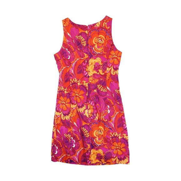Evan-Picone Womens Fit & Flare Dress Size 10 Floral Pattern Sleeveless Multicolo - Picture 2 of 5